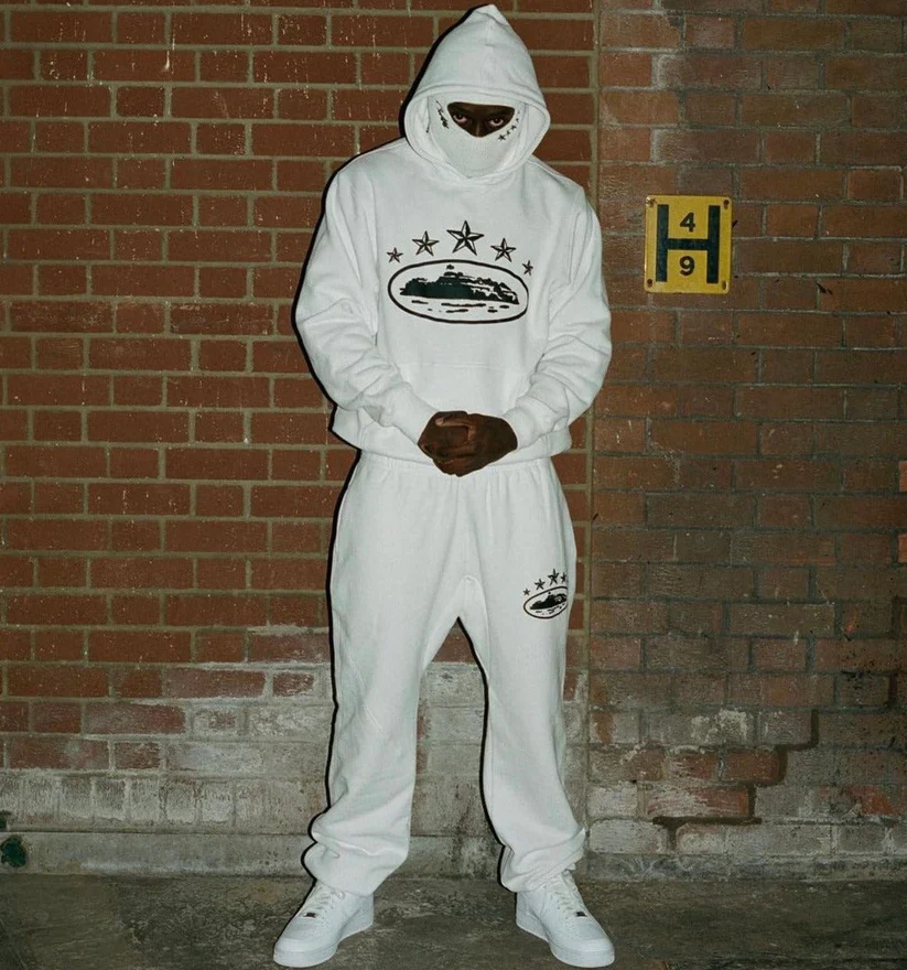 Corteiz 5 Starz Alcatraz Hoodie - (WHITE) - Image 3