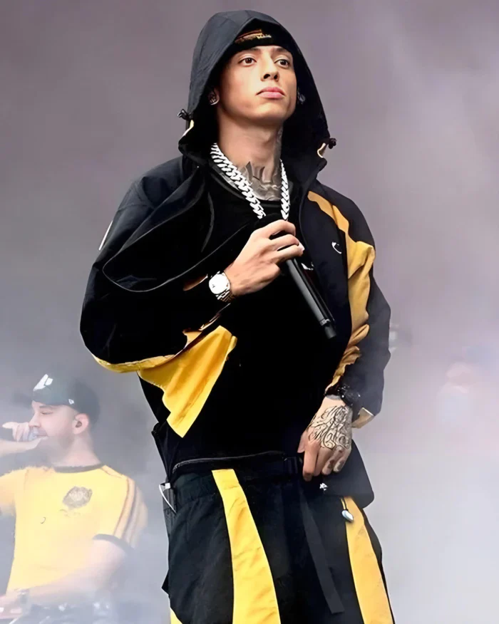 Corteiz - Alcatraz Sun & Rain WindBreaker - Black/Yellow - Image 3
