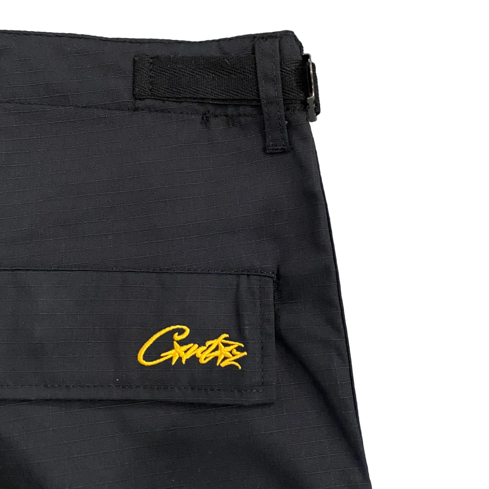 Corteiz Cargo Short - Black/Yellow - Image 5