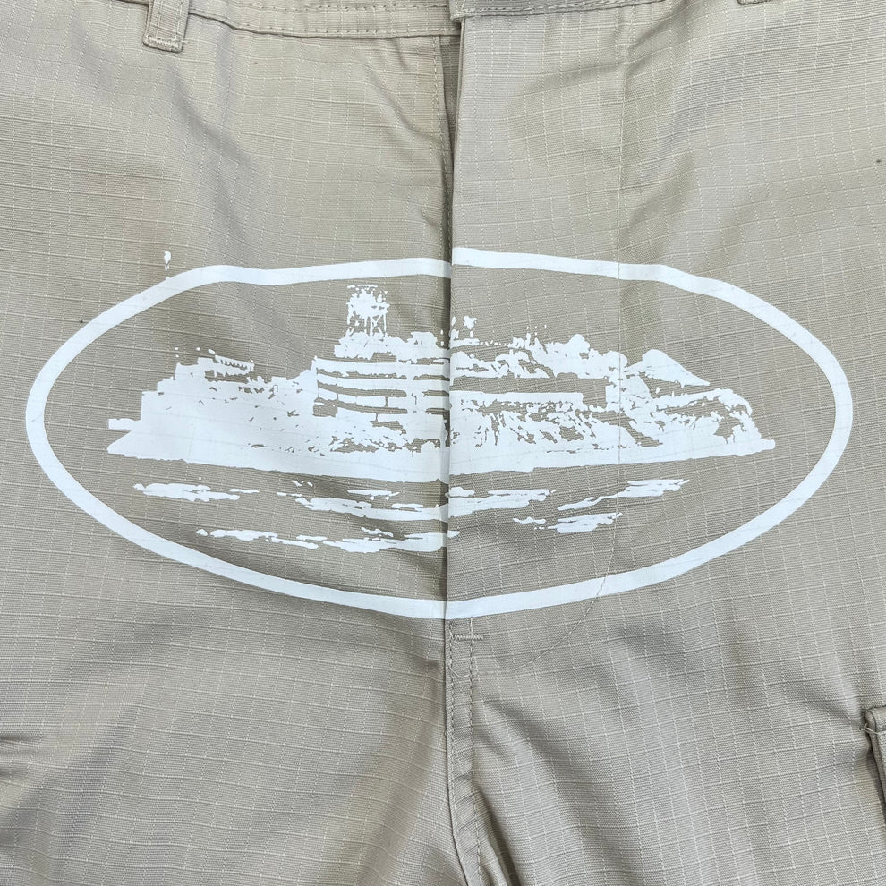 Corteiz Cargo Short - Cream/White - Image 3