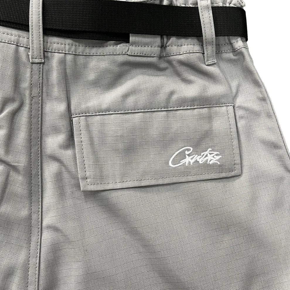 Corteiz Cargo Short - Grey/White - Image 5