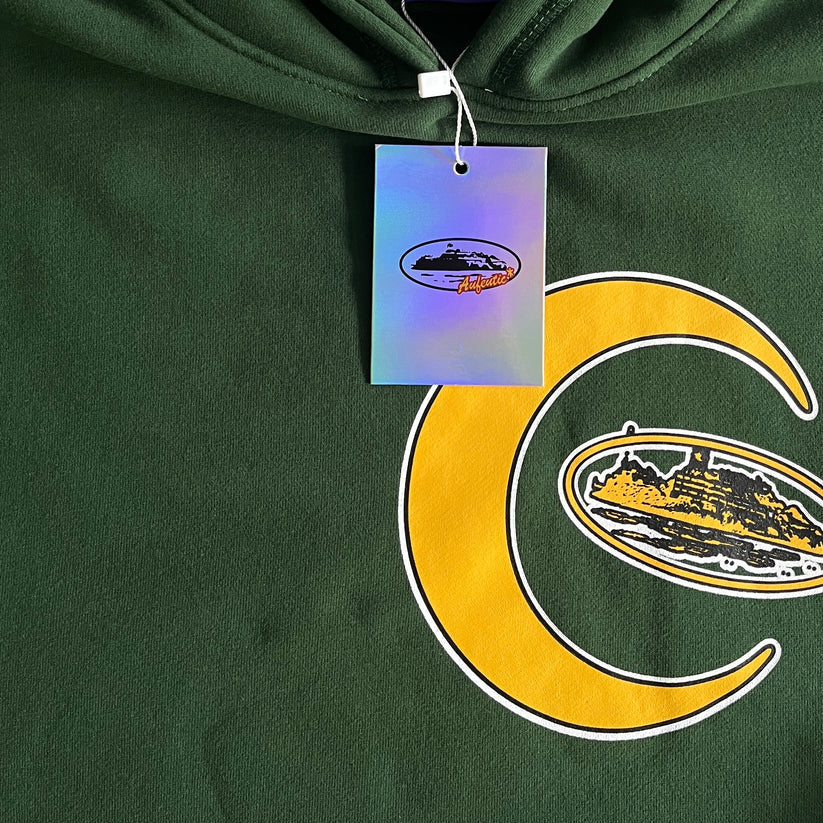 Corteiz Crescent Hoodie - (GREEN) - Image 3