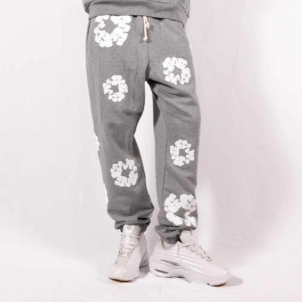 Denim Tears Jogging Trousers The Cotton Wreath Grey - Image 3