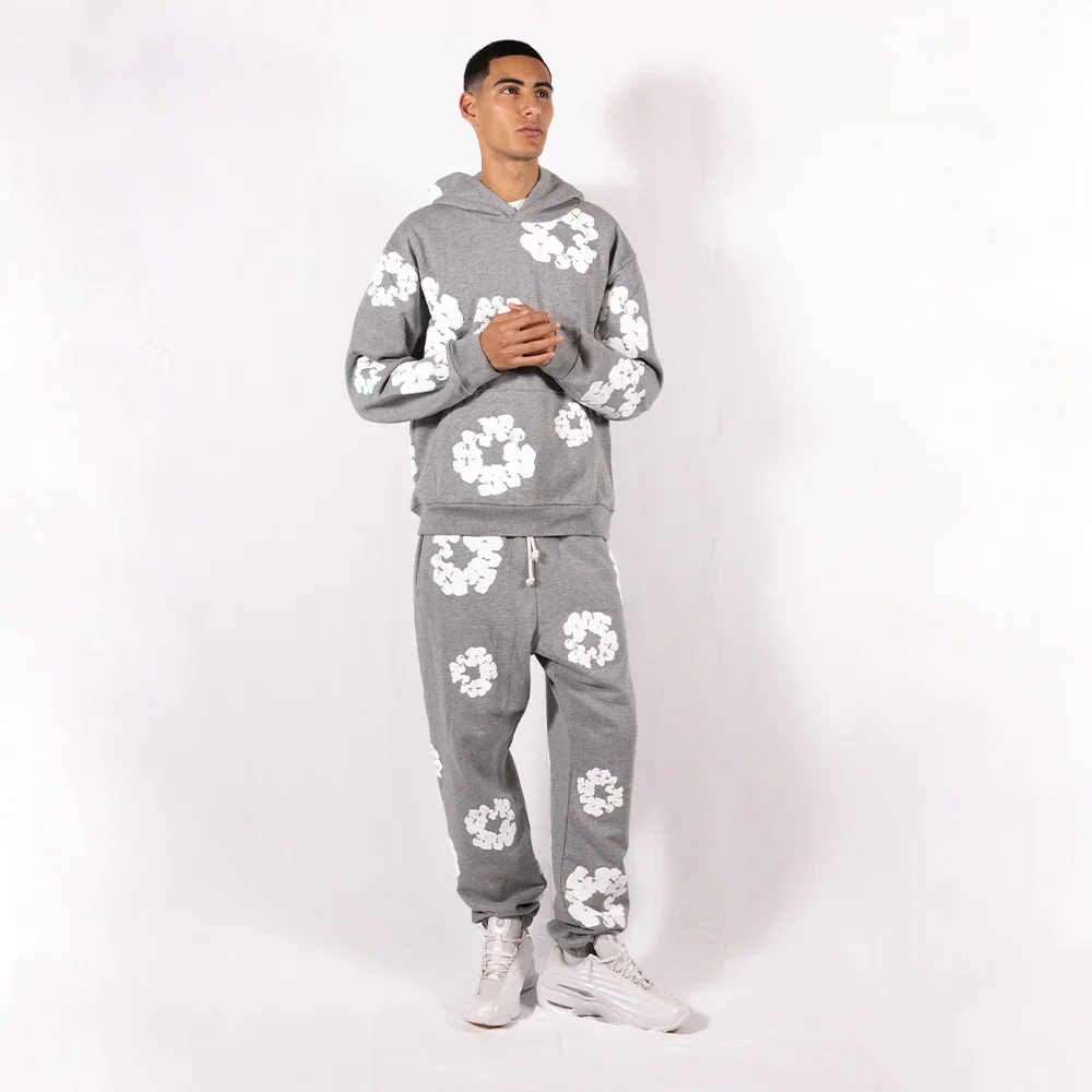 Denim Tears Jogging Trousers The Cotton Wreath Grey - Image 4