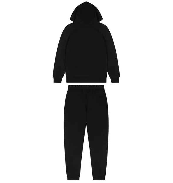 Trapstar Chenille Decoded 2.0 Hooded Tracksuit - Black / Ice Blue - Image 2