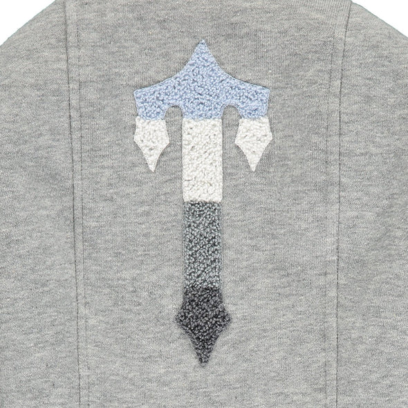 Trapstar Chenille Decoded 2.0 Hooded Tracksuit - Grey / Ice Blue - Image 4