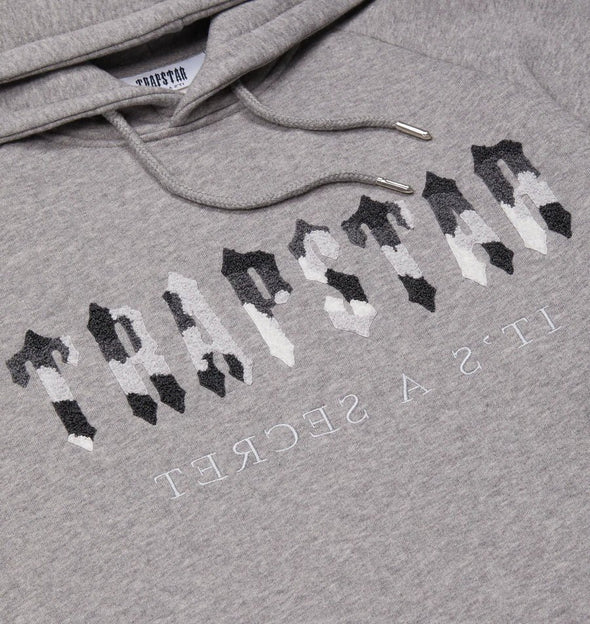 Trapstar Chenille Decoded Hooded Tracksuit - Grey Camo Edition - Image 3