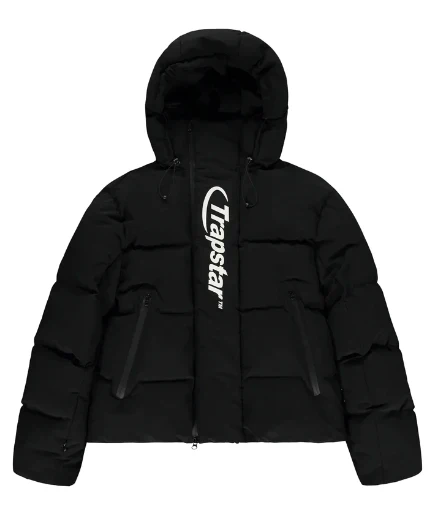 Trapstar Hyperdrive Technical Puffer Jacket - Black/White - Image 2