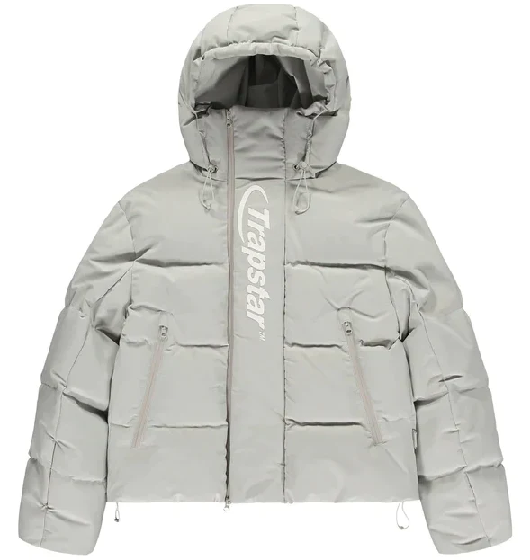 Trapstar Hyperdrive Technical Puffer Jacket - Light Grey - Image 2