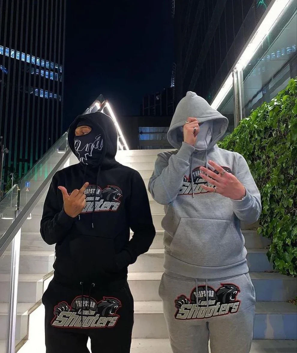 Trapstar Shooters Hooded Tracksuit - Blackout - Image 4