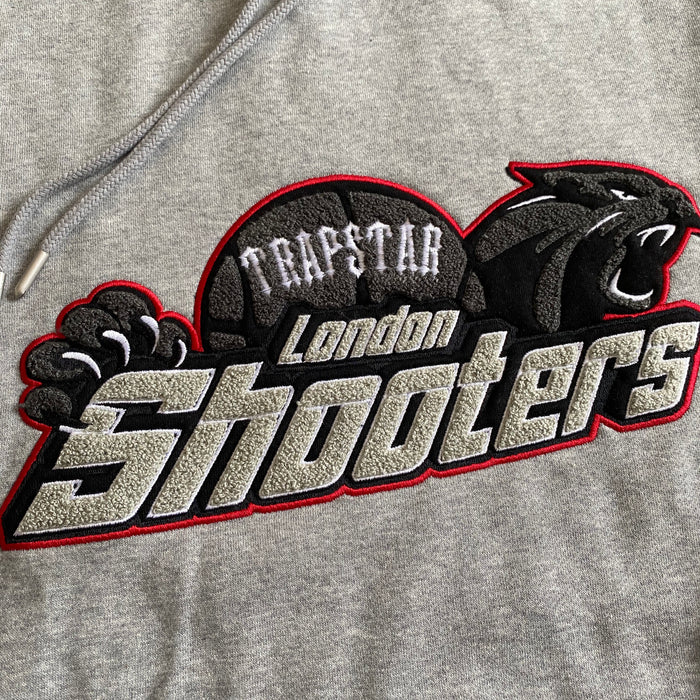 Trapstar Shooters Hooded Tracksuit - Grey/Red - Image 3