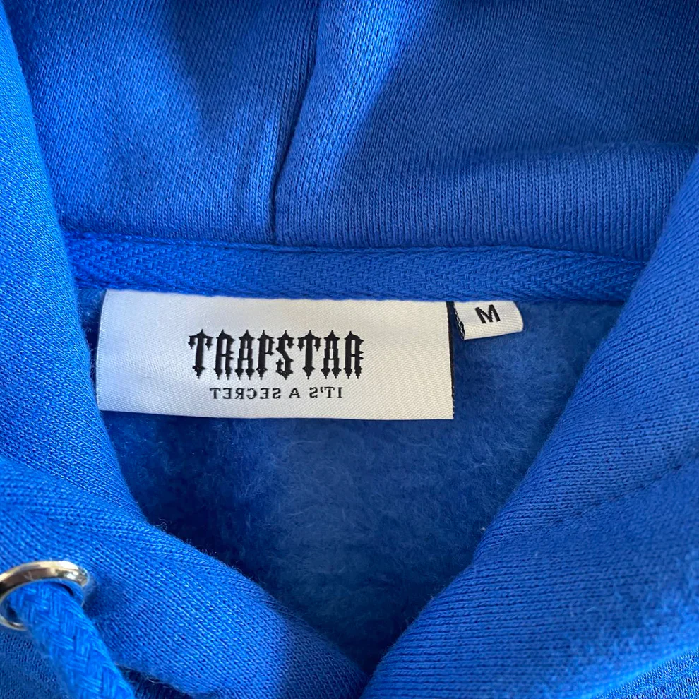 Trapstar V-Stripe Hooded Tracksuit - Blue / White / Grey - Image 2